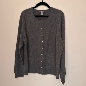 Gray Charter Club Cashmere Cardigan